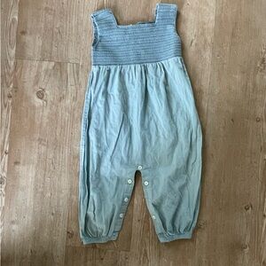 kate quinn Light Blue Smocked Romper/jumpsuit